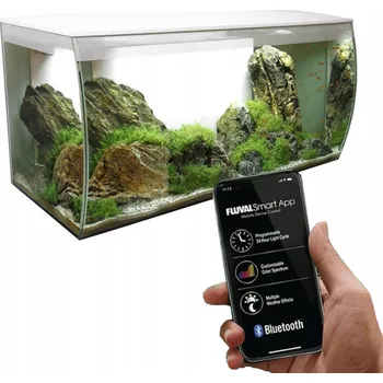 Akvárium FLUVAL FLEX AKVARIJNÍ SET 123L HAGEN 82x39x40 cm LED SMART BÍLÝ
