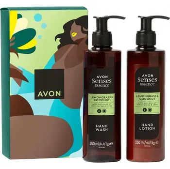 Mýdlo Avon Dárková sada Tráva Citronová a Kokos Essence svátky dárek