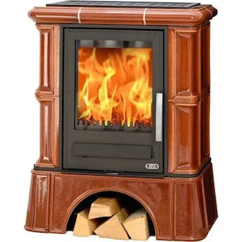 Krbová kamna ABX Bavaria L kachlový sokl kaštan