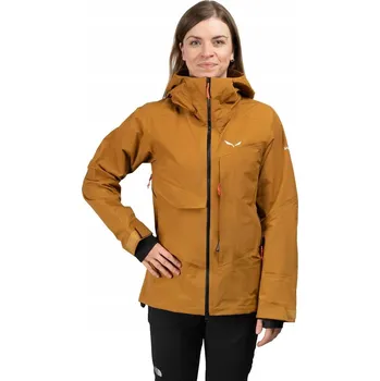 Moto oblečení Dámská skialpinistická bunda Salewa Sella Free 3L PTX golden brown, velikost 42/36