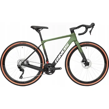 Silniční kolo Gravel kolo Rinos Sandman7.0, rám 52 cm, kola 28", zelené