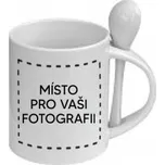 Fotohrnek STANDARD se lžičkou BÍLÝ, 300ml m100025