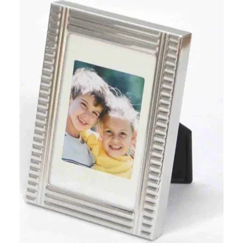 Rám na obraz Rámeček 4,5 x 7 cm KPH MD-102 stříbrný s proužky r110033