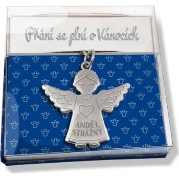 Nekupto Dárková klíčenka Anděl - Přání se plní o Vánocích 6970040