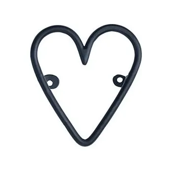 Věšák Bastion Collections Háček HEART HOOK OPEN BLACK, b490030