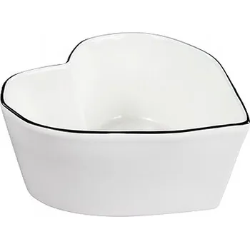 Bastion Collections Miska SRDCE in black 16x16x7cm (LI/BOWL HE 002 BL) b330037