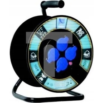 Napájecí kabel Prodlužovací Kabel bubnový Pawbol 0 m 4 ks zásuvek černý