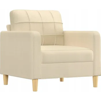 Křeslo Křeslo krémové, 78x77x80 cm, textilenová tkanina