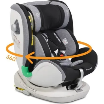 Autosedačka Cangaroo Autosedačka Hybrid 0 - 36 kg Isofix General s 360 ° otáčením - šedá