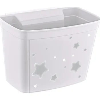 Úložný box Závěsný organizér/box Baby Star - 4 l, bílý