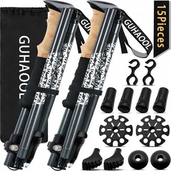 Trekingová hůl GUHAOOL Trekkingové hole nastavitelné 108-139 Cm Korková rukojeť