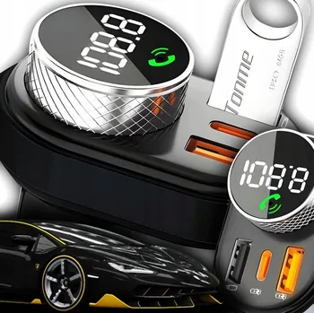 Automobilový vysílač Renew Force Bluetooth 5.0 s 30W USB nabíječkou