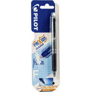 Kuličkové pero FRIXION CLICKER PILOT 0,5 mm Černé - blistr