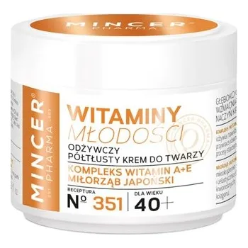 Pleťový krém Mincer Výživný Krém na Obličej Vitamínový 40+ Vitamíny Mládí N351 50 ml