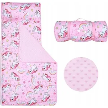 Spacák Decalsweet Dětský Růžový Jednorožec 150x60cm S Polštářem