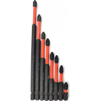 Bit SADA BITŮ DLOUHÉ MAGNETICKÉ RÁZOVÉ BITY PRO AKU ŠROUBOVÁK PH2 8ks