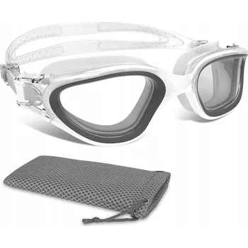 Plavecké brýle WINLINE Plavecké brýle Anti-Fog UV pro dospělé a mládež BÍLO ŠEDÉ