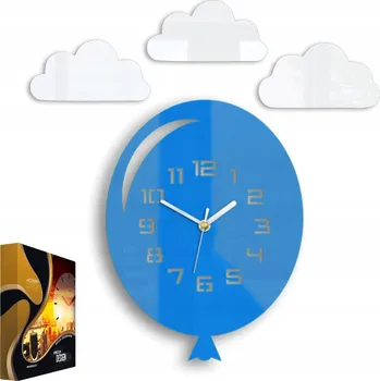 Hodiny Nástěnné hodiny ve tvaru balónu, akrylové, Kulatý, quartzové