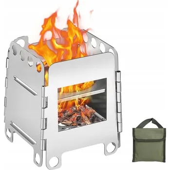 Turistický vařič SWAWIS Skládací turistický vařič z nerezové oceli