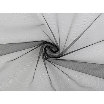 Tyl PAD jemný na závoje, střední, 6 černá