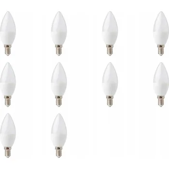 Žárovka LED Žárovka Svíčka Malý Závit E14 Studená Bílá 3W=25W SADA 10 Ks