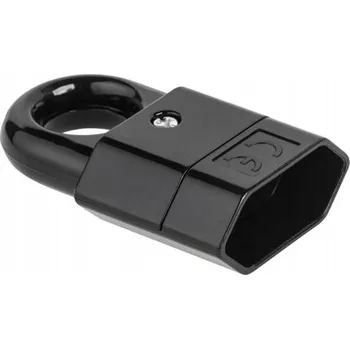 Elektrická zásuvka Elektrická Zásuvka rozbočka Elgotech černá