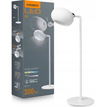 Lampička Stolní lampička Videx Desk Lamp bílá, výkon až 3 W