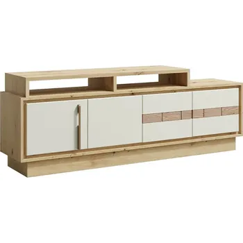 Televizní stolek KEKS | TV stolek K4a + nástavec K7a | 170 cm | artisan/kašmír/dřevo dub