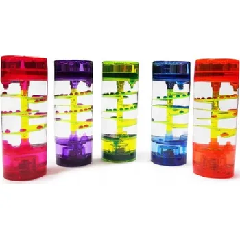 Hodiny PŘESÝPACÍ HODINY S BAREVNOU KAPALINOU