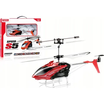 RC model auta Dálkově Ovládaný Helikoptéra S5 RC Červená