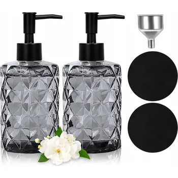 Dávkovač mýdla Ruční dávkovač mýdla stojací Omisua 330 ml černý