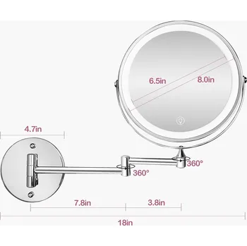 Zrcadlo Stojací zrcadlo stříbrné WITFAMILY