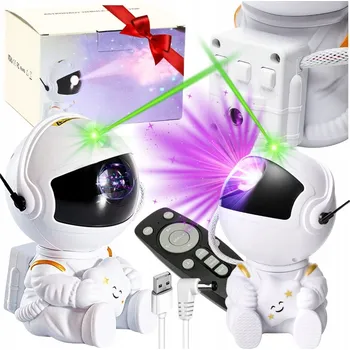 Noční světlo PROJEKTOR NOČNÍ OBLOHY NOČNÍ LAMPA ASTRONAUT PRO DĚTI VESMÍRNÝ PROJEKTOR S DÁLKOVÝM OVLÁDÁNÍM