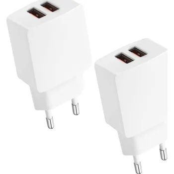 SÍŤOVÁ NABÍJEČKA CREAPIC 2X USB 2.1A 2 KUSY 10,5W