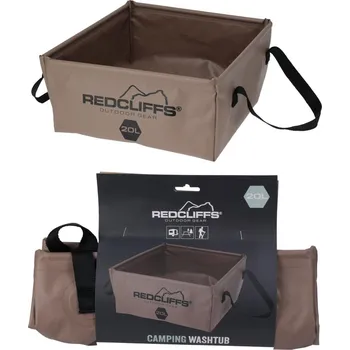 Miska pro psa SKLÁDACÍ TURISTICKÁ MISKA, NÁDOBA NA VODU 20L REDCLIFFS HNĚDÁ