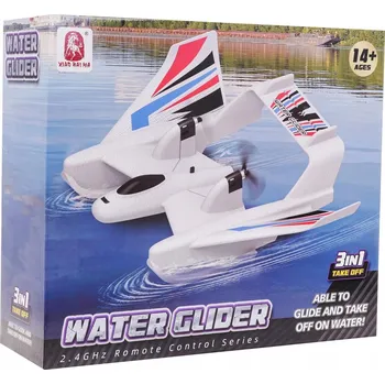 autíčko Dálkově ovládané letadlo Ramiz hydroplán EPP bílé 37x11x30 cm