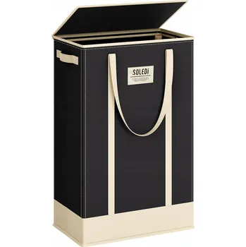 Koš na prádlo Koš na prádlo Soledi 53 l černý, vícebarevný