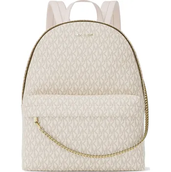 Městský batoh Michael Kors Batoh Slater Medium Signature Logo Backpack Light Cream Multi