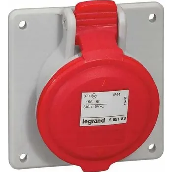 Elektrická zásuvka Hermetická Elektrická Zásuvka Legrand červená