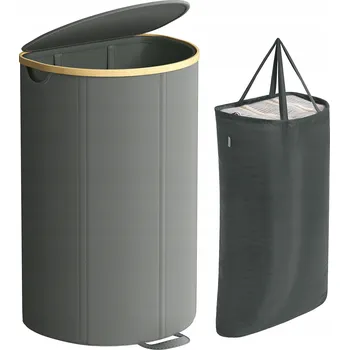 Koš na prádlo Volně stojící koš na prádlo Songmics 90 l, šedý