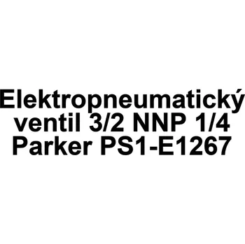 Instalatérský materiál Elektropneumatický ventil 3/2 NNP 1/4 Parker PS1-E1267