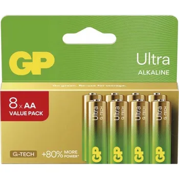 Alkalická baterie GP AA (R6) 8 ks