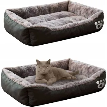 Pelíšek pro psa MEBLE ODNOWA pelíšek pro psa šedý 60 cm x 45 cm