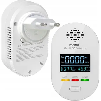 Zabezpečovací technika Detektor plynu Farrot 4 v 1