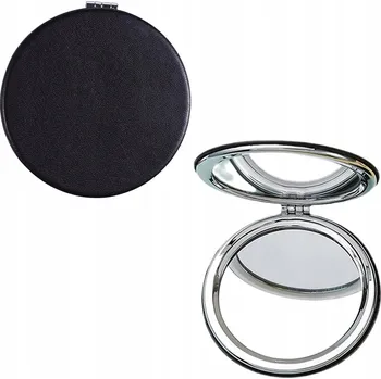 Kosmetické zrcátko MINI KAPESNÍ ZRCÁTKO Oboustranné Kosmetické Zrcátko Černé