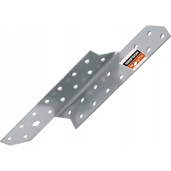 Tesařské kování Kotva pozednicová Simpson levá 34,5 x 210 x 2 mm