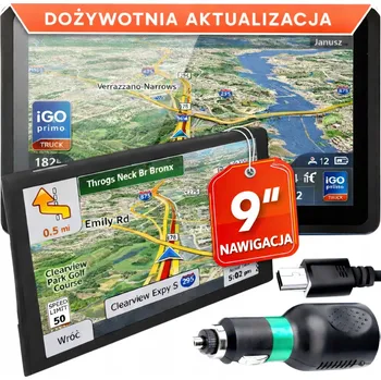 GPS navigace GPS navigace 9" iGO Primo Truck TIR BUS Nákladní auto Autobus 799