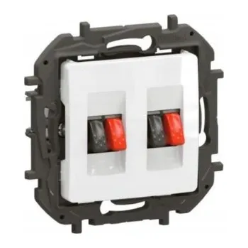 Elektrická zásuvka LEGRAND NILOE BÍLÁ Dvojitá reproduktorová zásuvka NILO3 Nové Niloe