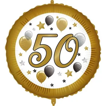 Balónek Procos Balónek fóliový s balónky "50" 46 cm