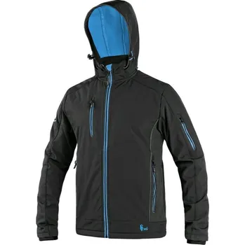 pracovní bunda Bunda CXS DURHAM pánská softshellová černá 6XL
